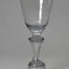 Continental wine glass with folded foot, circa 1750