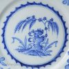 Small Liverpool delft plate, circa 1750