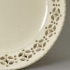 Small creamware pottery pierced dish, circa 1780