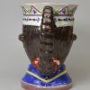 Pearlware pottery commemorative face mug of Admiral Rodney, circa 1800