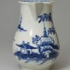 Worcester porcelain sparrow beak jug decorated with the cannon ball pattern, circa 1770