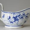 Pearlware pottery sauce boat, circa 1800