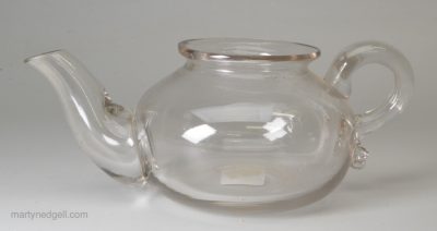 English glass invalid feeder, circa 1820