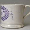 Pearlware pottery child's mug 'THOMAS', circa 1830