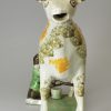 Prattware pottery cow creamer., circa 1820