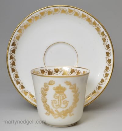 Sevres coffee cup and saucer, circa 1920