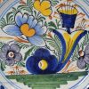 Dutch Delft polychrome charger, circa 1750