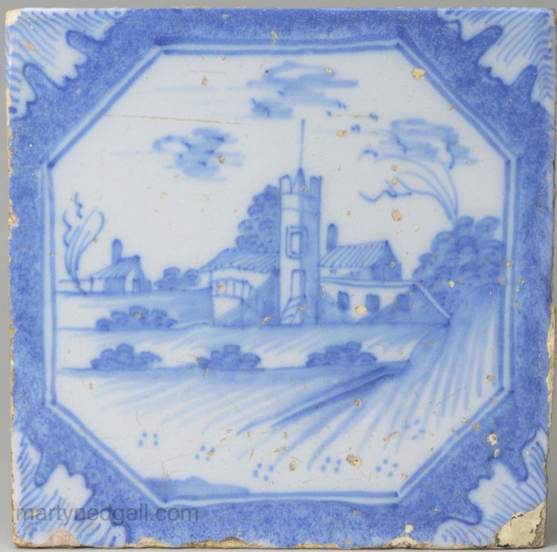 Liverpool delft tile, circa 1750