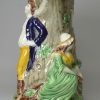 Wood type pearlware Fair Hebe jug decorated with colours under the glaze, circa 1790