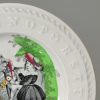 Pearlware pottery child's alphabet plate 'THIS IS JACKS BIRTHDAY', circa 1840