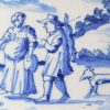 London delft tile, circa 1750