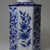 French tin glaze tea canister with an armorial, circa 1850