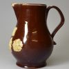 Asbury Whieldon glazed red stoneware jug, circa 1750