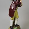 Staffordshire pearlware pottery figure 'Lost Sheep Found', circa 1820