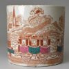 Pearlware pottery railway mug 'EXPRESS', circa 1860