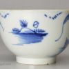 Pearlware pottery teabowl painted in underglaze blue, circa 1790