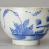 Pearlware pottery teabowl painted in underglaze blue, circa 1790