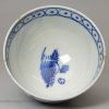 Pearlware pottery teabowl painted in underglaze blue, circa 1790