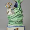 Prattware pottery figural group, circa 1790