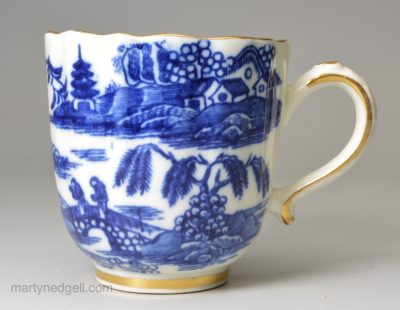 Caughley porcelain coffee cup, circa 1790