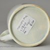 Pearlware pottery child's mug 'A PRESENT', circa 1820