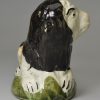 Prattware pottery lion, circa 1820, possibly Scottish or North East pottery