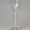 English wine glass with an opaque twist stem, circa 1770