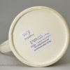 John George Pole Esquire's creamware pottery tankard dated 1829