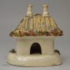 Staffordshire porcelain cottage pastille burner, circa 1840