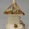 Staffordshire porcelain cottage pastille burner, circa 1840