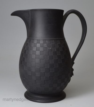 Wedgwood black basalt jug, circa 1800