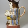 Prattware pottery Toby jug, circa 1820