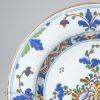 London delft polychrome plate, circa 1780