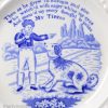 Pearlware pottery child's plate 'MY TIPPOO', circa 1820