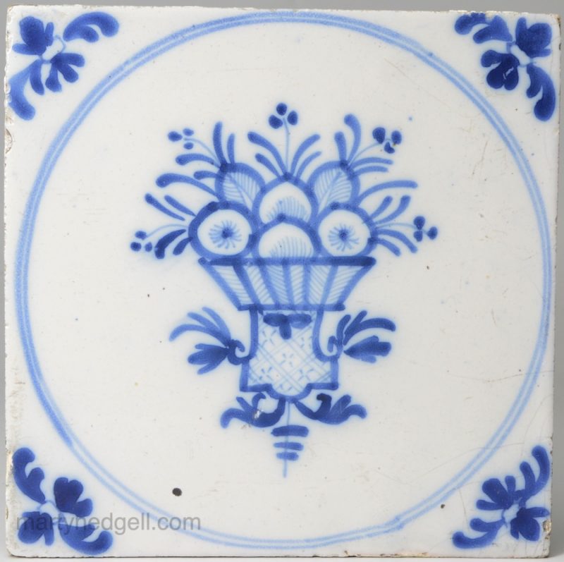 Bristol delft tile, circa 1760