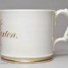 English porcelain mug A. E. Saxton, circa 1840