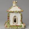 Staffordshire porcelain cottage pastille burner, circa 1840