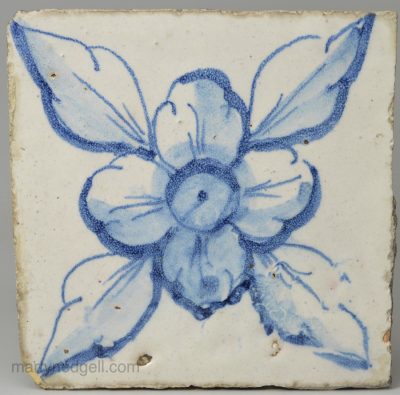 Portuguese tin glazed tile, 18th century