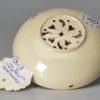 Creamware pottery pierced strainer, circa 1770