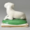 Staffordshire porcelain spaniel, circa 1830