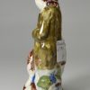 Pearlware pottery figure decorated with colours under the glaze, circa 1790