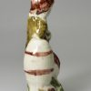 Pearlware pottery figure decorated with colours under the glaze, circa 1790