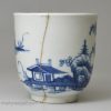 Worcester porcelain cannon ball pattern coffee cup, circa 1770