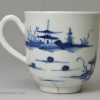 Worcester porcelain cannon ball pattern coffee cup, circa 1770