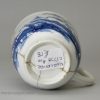 Worcester porcelain cannon ball pattern coffee cup, circa 1770