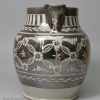 Pearlware jug with silver resist lustre decoration, circa 1830