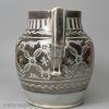 Pearlware jug with silver resist lustre decoration, circa 1830