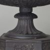 Wedgwood basalt figural oil lamp, circa 1820