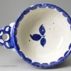 London delft porringer painted in blue, circa 1700