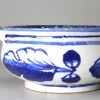 London delft porringer painted in blue, circa 1700